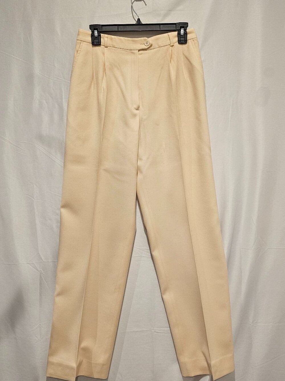 Vintage Harve Benard Women's Wool Pants Size 12 - Cream Color Classic Style